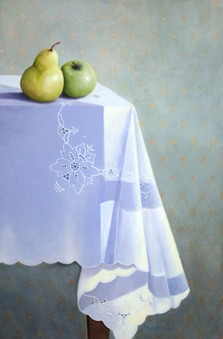 Dewell, Paula Karen, "Mom's Tablecloth", Acrylic, $3000