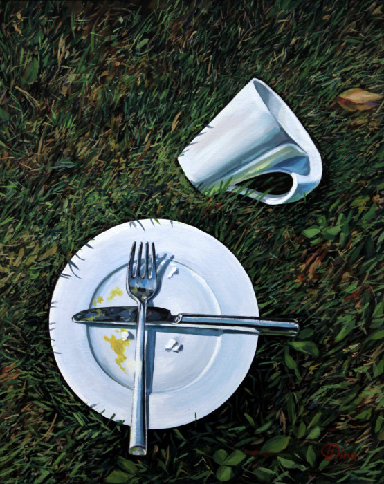 Belyayeva, Dina, "Le Dejeuner sur l'herbe", Acrylic, $800