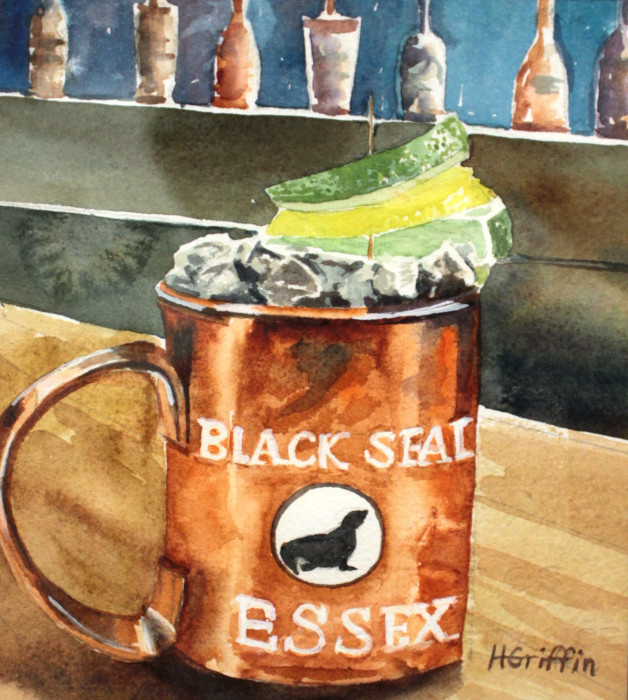 Griffin, Hilary, "Moscow Mule", Watercolor, $250
