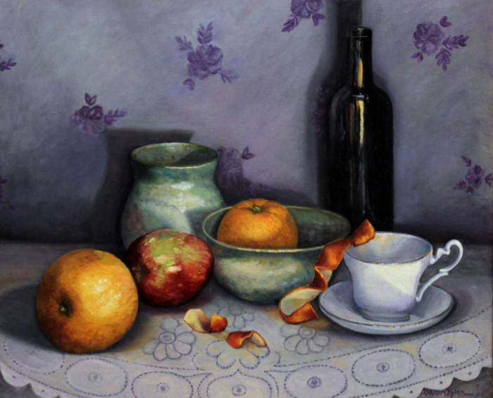 Tyler, Dawn, "Still Life with Fruit", Oil, $500