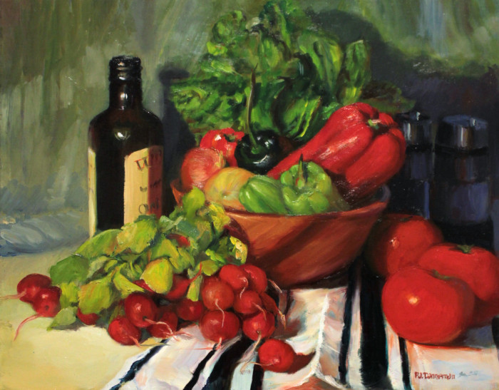 Danneman, Pamela, "Salad Bowl", Oil, $295