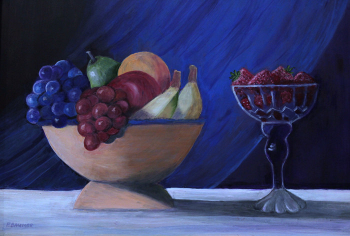 Baumer, Polly, "Fresh Fruit", Oil, $900