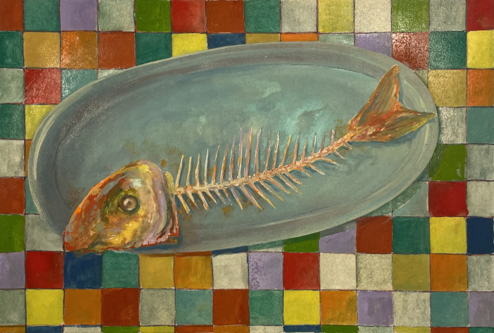 Grenville Killeen, Earl, "Bon Appetit", Watercolor, $1800