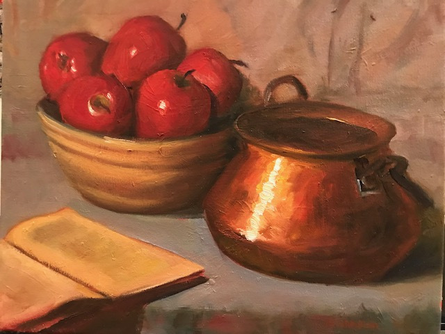 Danneman, Pamela, "Apples and Copper", Oil, $295