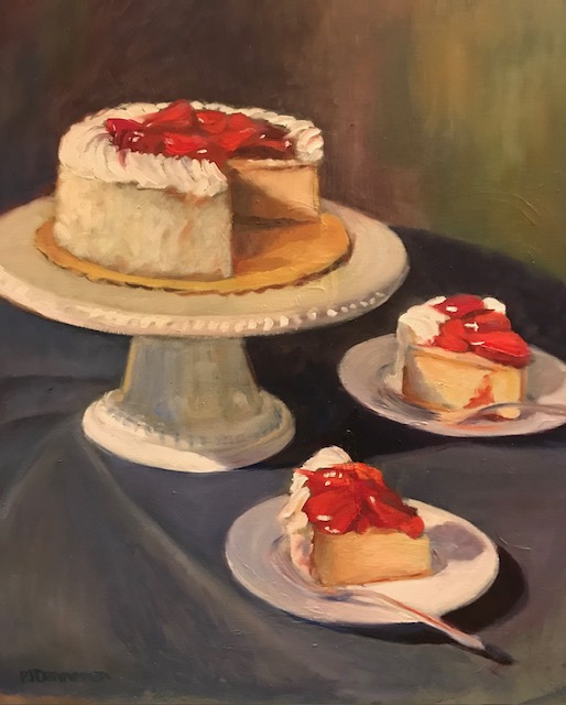 Dannerman, Pamela, "Cake!", Oil, $350