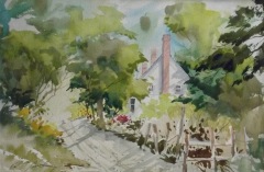 Ralph Acosta, "The Road To Summer", watercolor, 14x21, $1,300