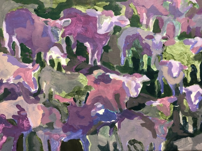Teri Banas, "Cool Shadows - Award of Merit", acrylic, 12x16, $900