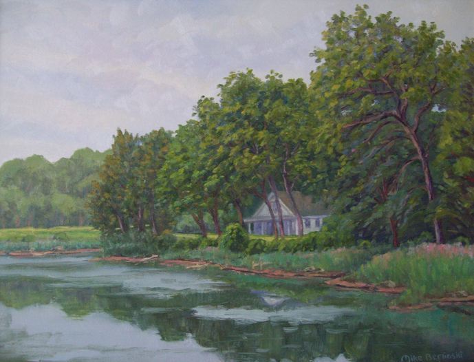 Mike Berlinski, "The Lieutenant River, Early Summer", oil, 16x20, $975