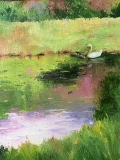 Phyllis Bevington, "Serenity", oil, 12x9, $450