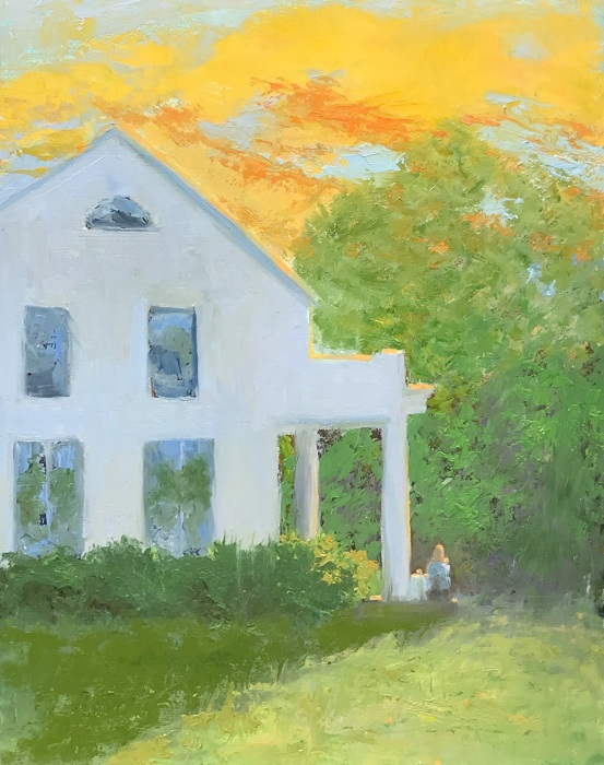 Ellie Boyd, "Tea for One", oil, 11x14, $565
