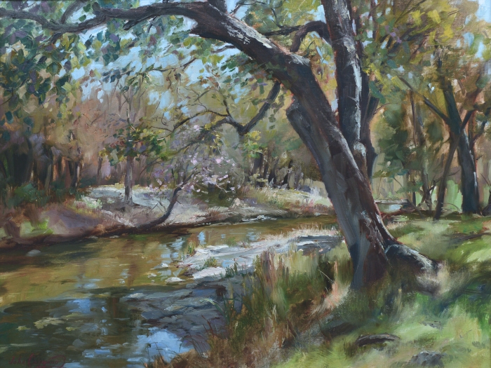 John Caggiano, "River View", oil, 18x24, $3,900