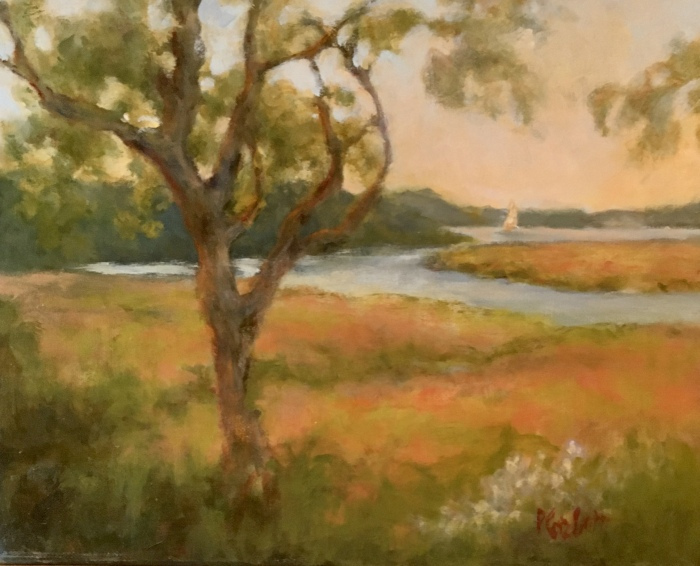 Patricia Corbett, "Lyme Vista", oil, 11x14, $650