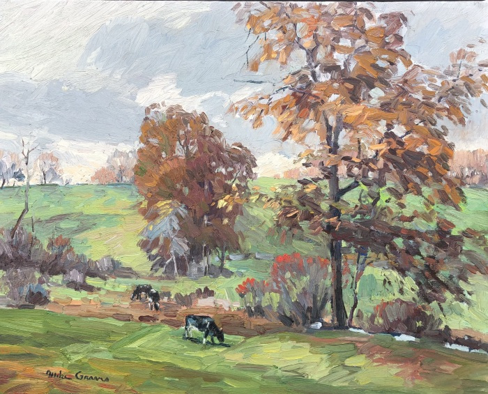 Michael Graves, "Cows in the Pasture", oil, 16x20, $2,800