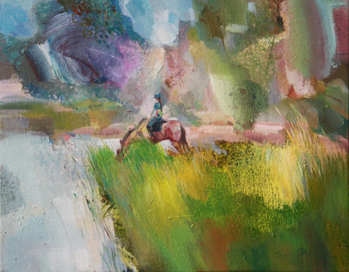 Sunil Howlader, "Daybreak", oil, 16x20, $1,600, Third Place