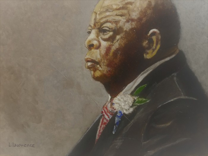 Lois Lawrence, "John Lewis", oil, 6x8, $450