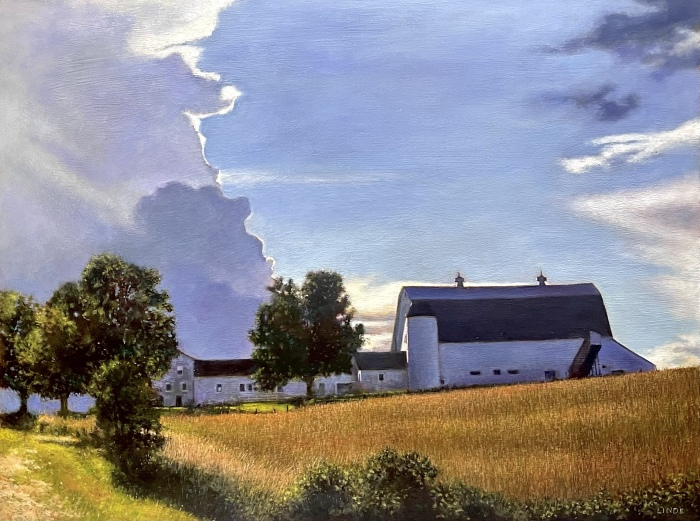 Stephen Linde, "Thunderheads", oil, 18x24, $1,800