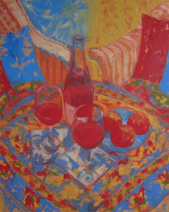 Sarah Stifler Lucas, "Sumptuous Summer", oil, 30x24, $3,200