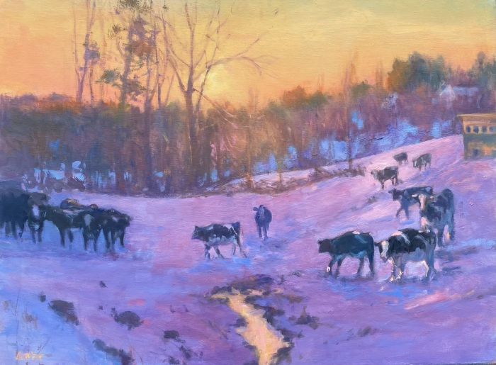 Barbara Lussier, "Follow Me", oil, 18x24, $3,400