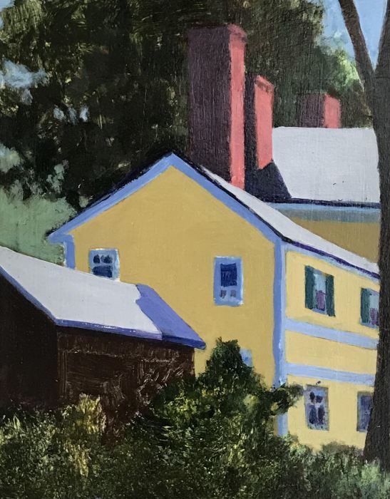 Joan McPherson, "Miss Florence's Chimney", acrylic, 11.5x8.5, $300