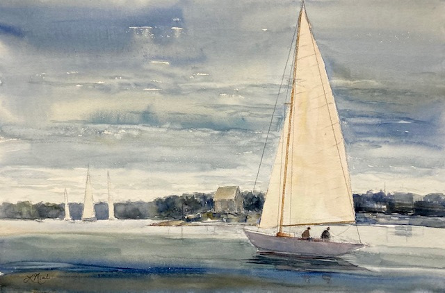 Lisa Miceli, "Light Air", watercolor, 15x22, $750