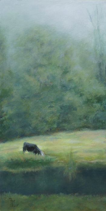 Josette Millar, "Morning Mist", oil, 24x12, $1,350