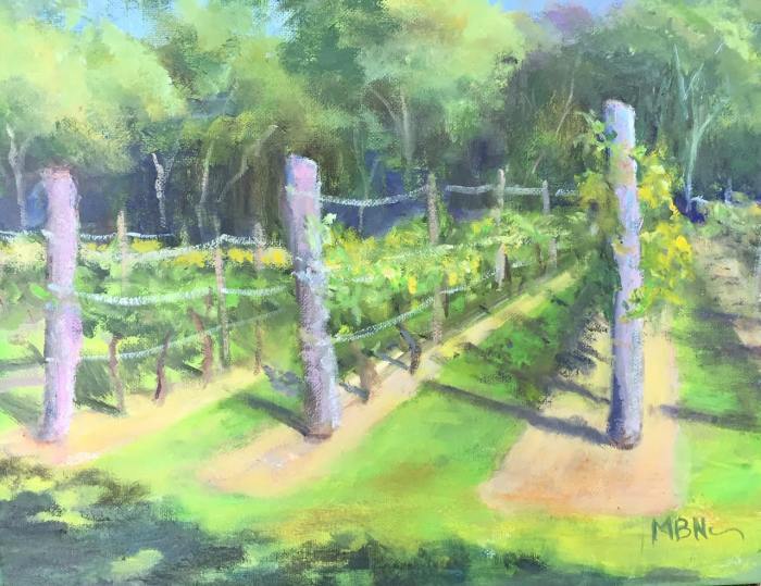 Marilee B. Noonan, "The Vineyard", oil, 11x14, $250