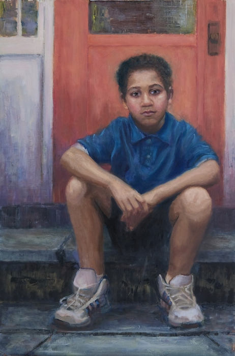 Maureen Page, "Waiting", oil, 30x20, $1,000