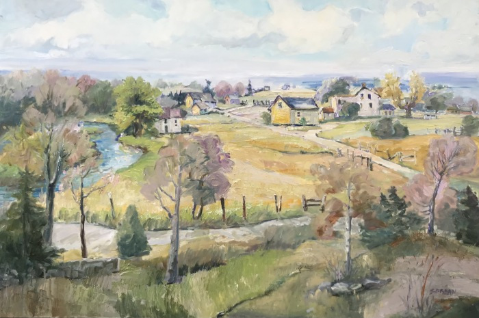 Blanche Serban, "Griswold Point Road", oil, 24x36, $1,700