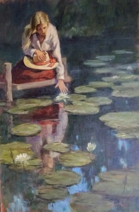 Cean Youngs, "Gentle Spirit", oil, 30x20, $10,000