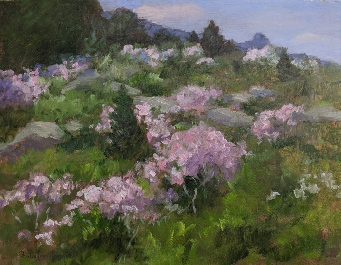Cean Youngs, "Old Lyme Hillside(plein-air)-Award of Merit", oil, 11x14, $2,500