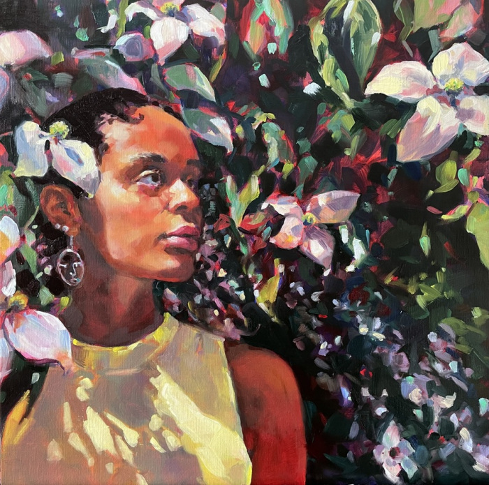 Valerie Albert Weingard, "Plum Shadows", Oil, $2,150, 24 x 18