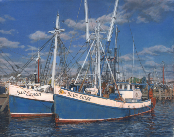 Brenda  Bechtel, "Blue Skies Smiling at Me", Oil, $6,400, 14.25 x 18