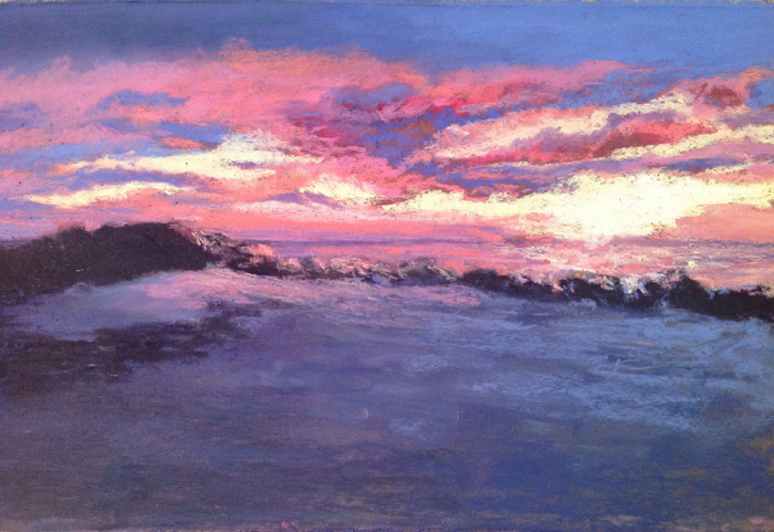 Elinor Freedman, "Last Hurrah", Pastel, $700, 12 x 17