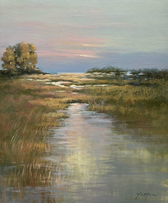 Enid Hatton, "Sasco at Twilight", Oil, $2,500, 24 x 20