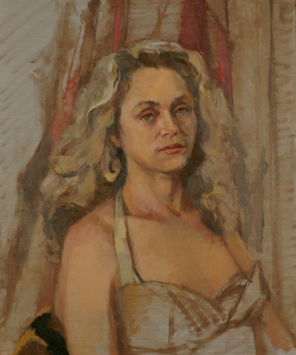 Tricia Kaman, "Portrait of Jenise", Oil, $975, 24 x 20