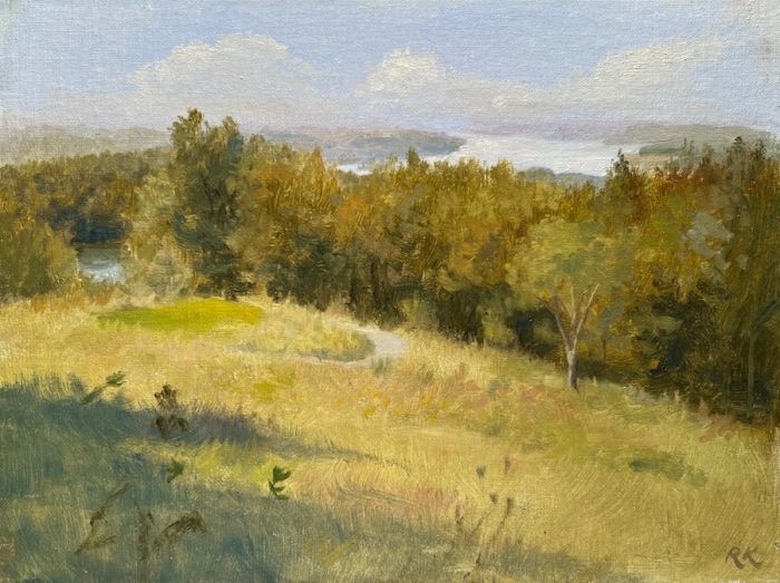 Robin Kappy, "Olana Plein Air", Oil, $1,200, 9 x 12