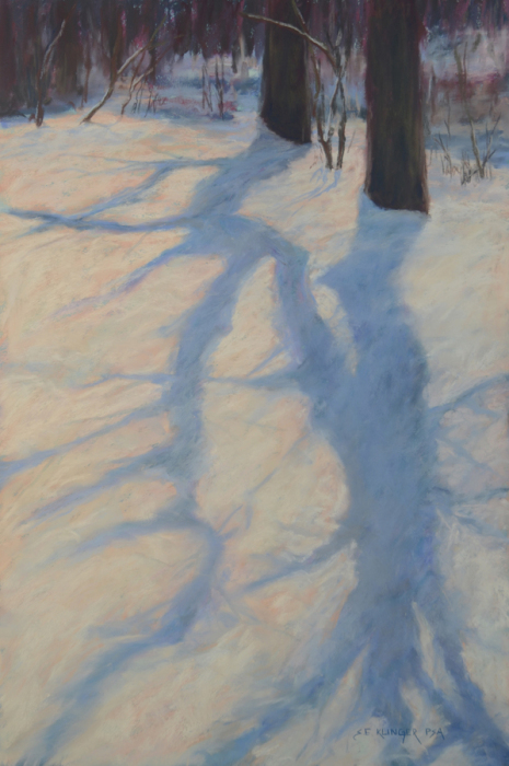 Susan Klinger, "Wintry Shadows", Pastel, $875, 18 x 12