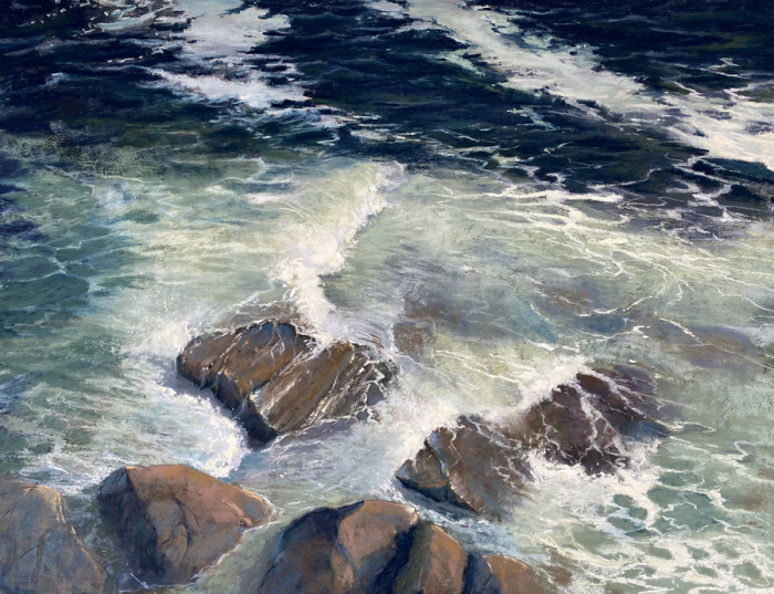 Jane McGraw-Teubner, "Don't Fall In", Pastel, $2,000, 20 x 25