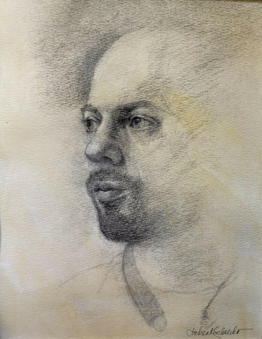 Andrea Schneider, "Portrait of Nicholas", Graphic, $650, 9.5 x 7.5