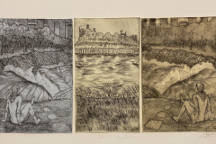 Leslie Erdman, "The River Takes Back", Mixed Media, $750, 10 x 18