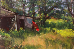 Theresa Hartley, "Old Barn", Pastel, $700, 9 x 12