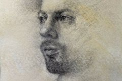 Andrea Schneider, "Portrait of Nicholas", Graphic, $650, 9.5 x 7.5