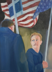 Michael Centrella, "America, America…", oil, 24x18, $2,200