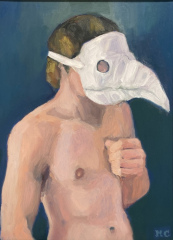 Michael Centrella, "Acquired Immunity", oil, 16x12, $700-
