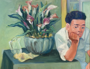 Michael Centrella, "Luis con los Alcatraces", oil, 16x20, $2,000