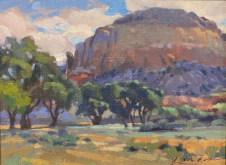 Jacqueline Jones, "Kitchen Mesa", oil, 8x10, $1,100