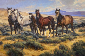 Jacqueline Jones, "Distant Thunder", oil, 24x36, $5,000
