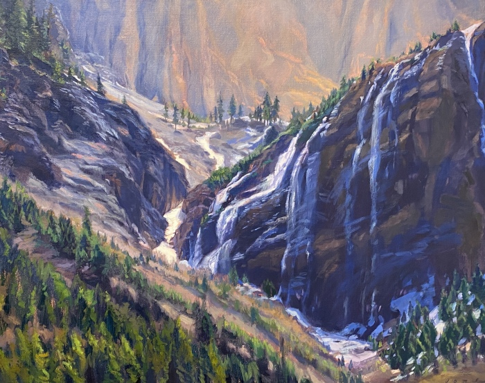 Jacqueline Jones, "Upper Bear Creek", oil, 30x30, $4,000