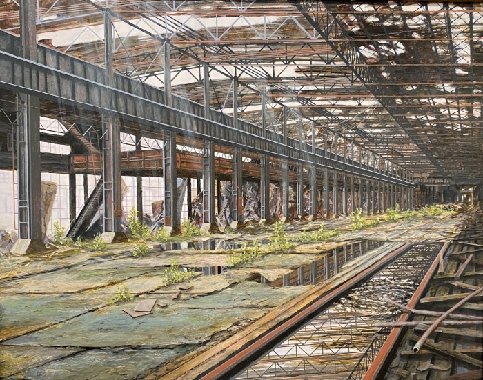 Len Swec, "End of the Line", acrylic, 16x20, $2,400