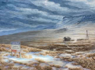 Len Swec, "Ranch for Sale", acrylic, 16x24, $2,700